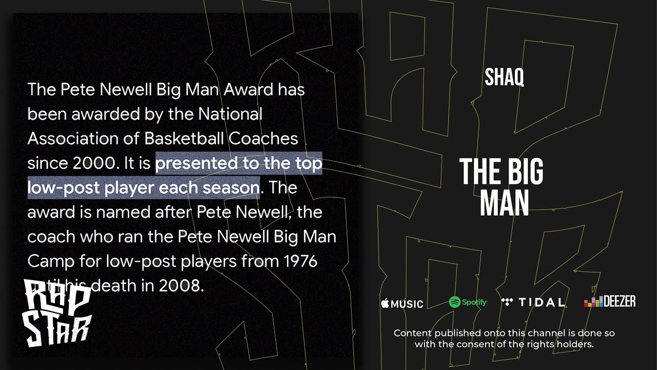 Shaq – The Big Man Shannon Sharpe Diss